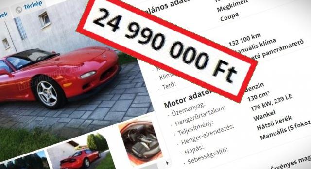 25 milliót kérnek ezért a ’92-es Mazdáért, 1,3 literes motorral!