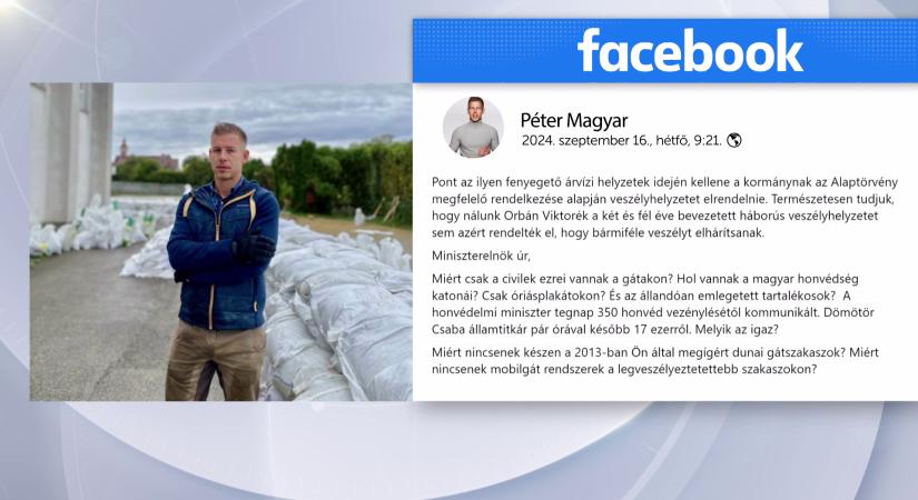 Magyar Péter az árvízkészültséget is politikai haszon-szerzésre használja  videó