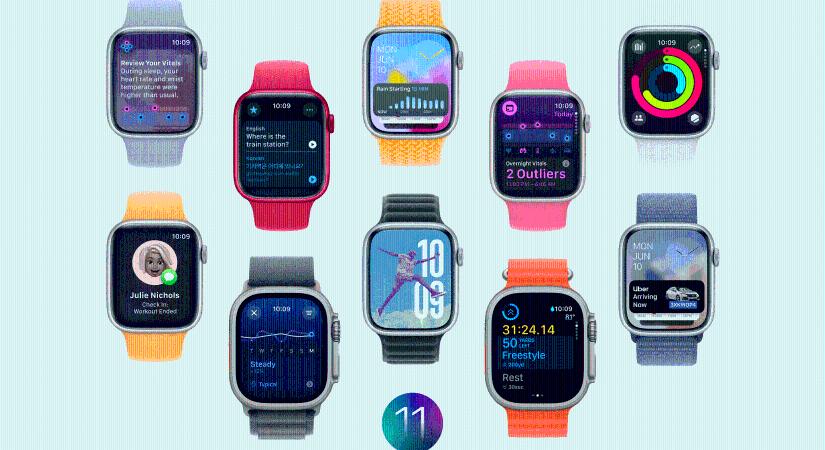 Megjelent a watchOS 11 – Életjelek, Edzési terhelés, Helyzetjelentés, Fordító, egyebek