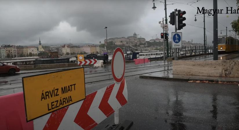 Megfeszített munkával készül Budapest a rekordközeli árvízre – videó