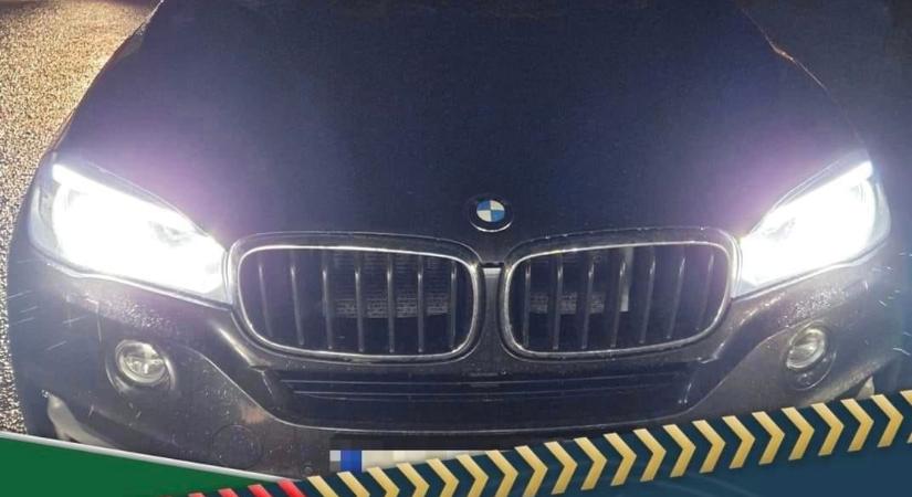 Körözött BMW Csanádpalotánál