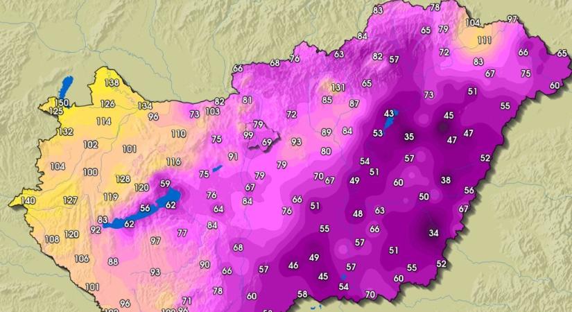 Annyi eső esett Sopron térségében másfél hét alatt, amennyi két és fél hónap alatt szokott