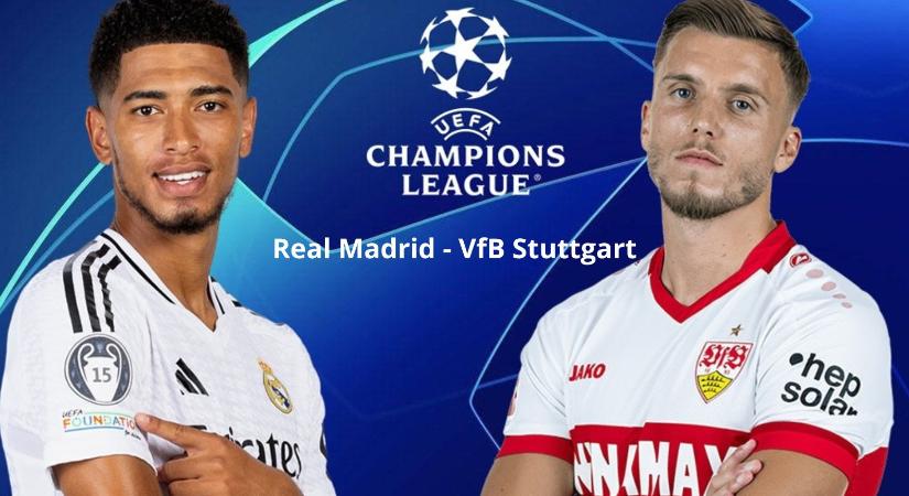 A VfB Stuttgart-ot látja vendégül a címvédő Real Madrid a BL első körében.