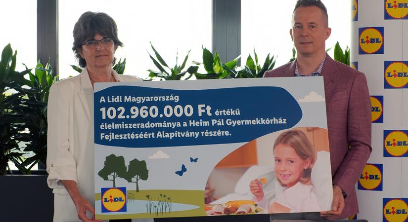 Tápláló támogatás: a Lidl és a Heim Pál Gyermekkórház újabb együttműködése