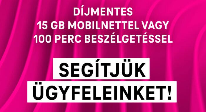 Tíz napig felhasználható 15GB extra mobilnetet vagy 100 perc beszélgetést ad a Telekom