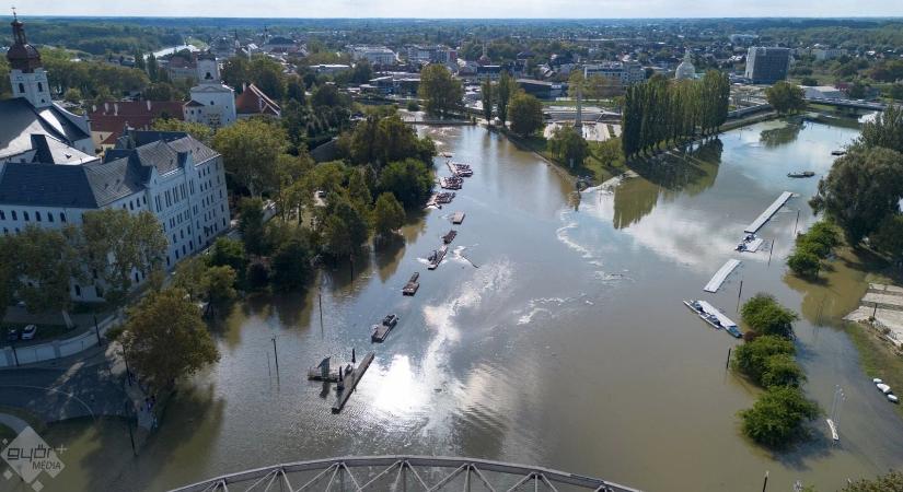 A véneki torkolati műtárgy rengeteget segít Győrnek