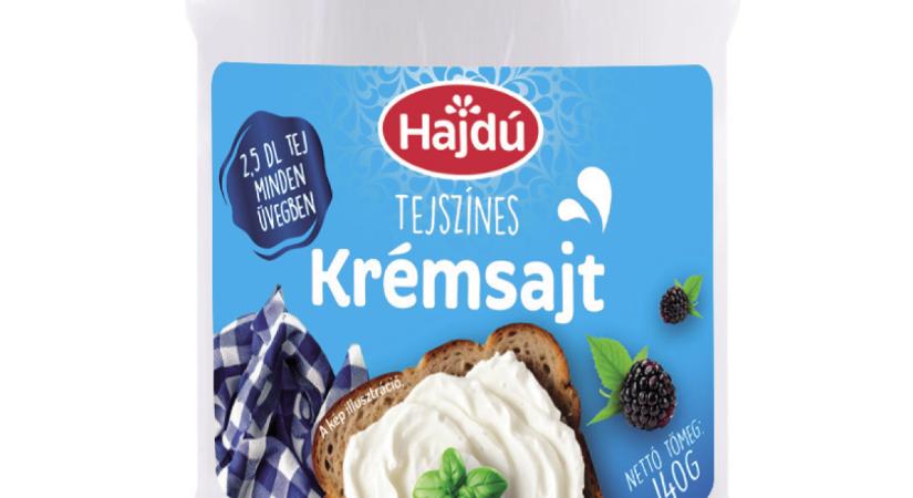 Hajdú tejszínes krémsajt visszazárható üvegben