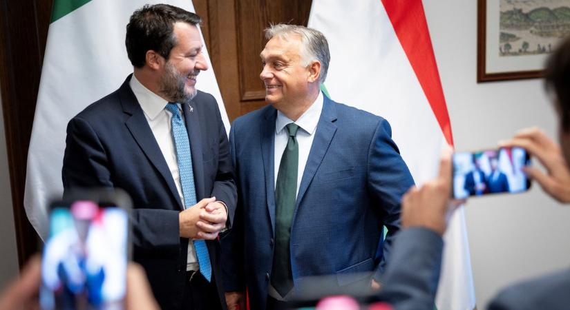 Megérkezett Orbán Viktorhoz Matteo Salvini