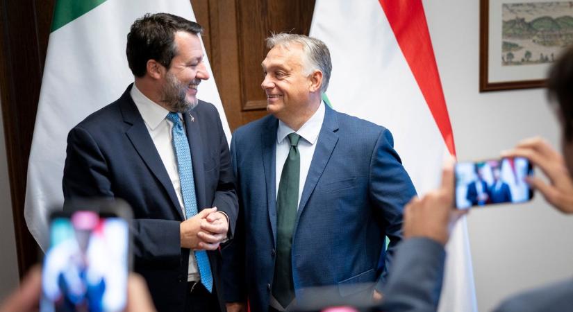 Ezt posztolta Orbán Viktor, miután találkozott Matteo Salvinivel  fotó