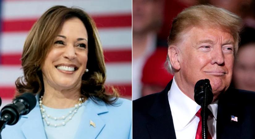 Fordulat az amerikai elnökválasztásban: holtversenybe került Donald Trump és Kamala Harris