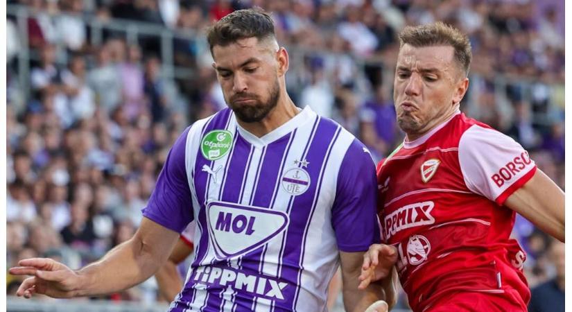 Újpest-DVTK: csak néhány pillanatig tartott a diósgyőriek öröme