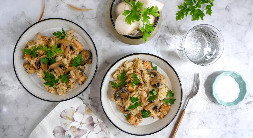 Annuskám: Őszi gombás rizseshús recept