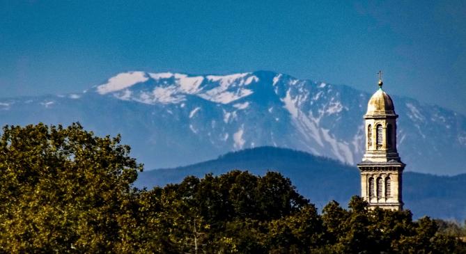 Így fest a Schneeberg havas csúcsa a szeptemberi napsütésben