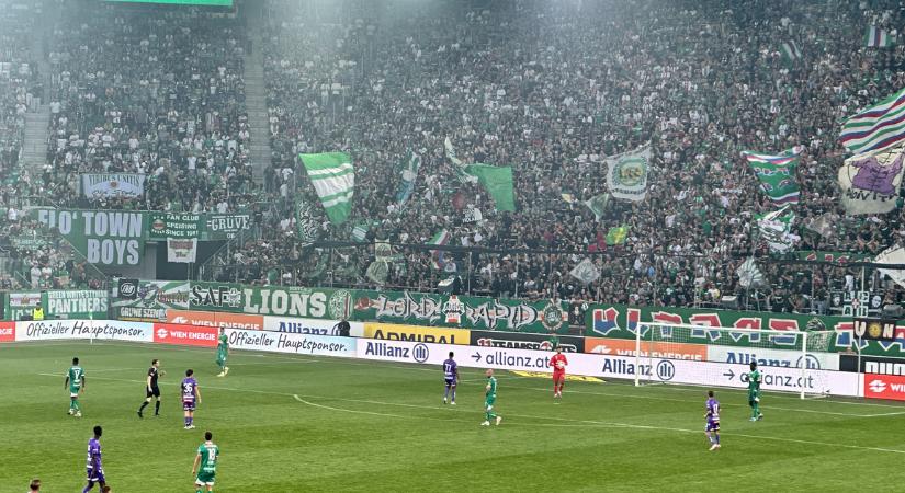 Bolla centikre járt a góltól, a Rapid Wien derbigyőzelemmel állt az osztrák liga élére