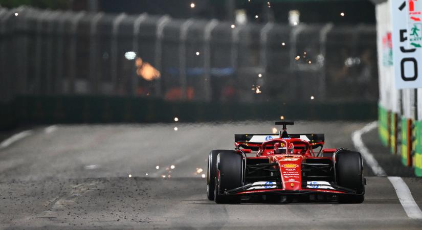 F1: Már bánja Leclerc, hogy a Ferrarira mutogatott