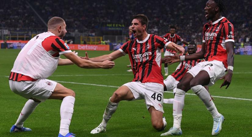 Serie A: a hajrában győzte le az AC Milan az Intert a milánói derbin – videóval