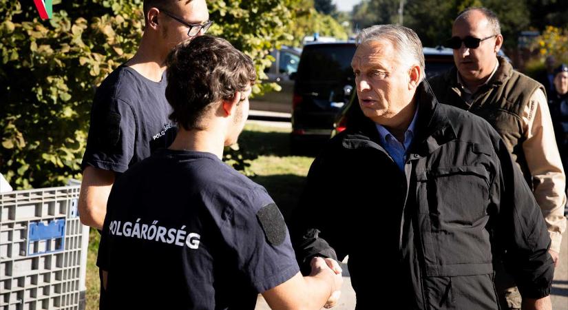 Orbán Viktor: Kifelé jövünk a bajból - Lassú lesz a dunai árhullám levonulása