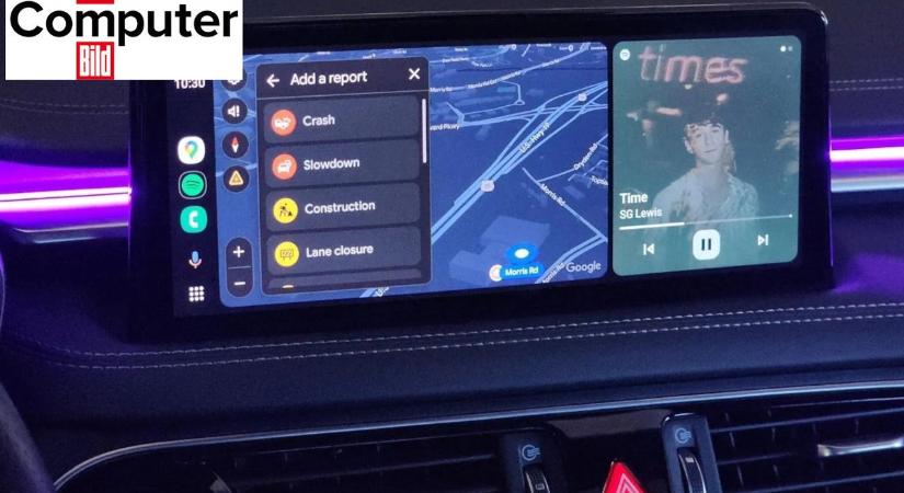 Így működnek a Google Térkép jelentései az Android Auto rendszeren