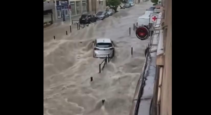 Így még nem láttuk Cannes-t! Villámárvíz pusztított a francia Riviérán