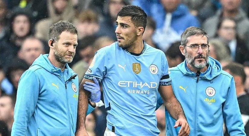 Sokkoló hír a Manchester City csapatának, Rodri sérülése nagyon súlyos