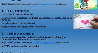 A szív világnapja alkalmából családi programokkal készül az SZTE Klinikai Központ Kardiológiai Centruma