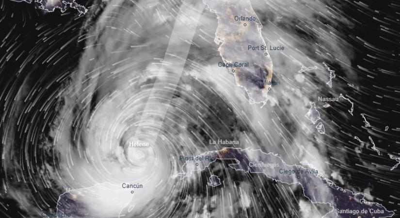 Közeledik a Helene hurrikán Florida felé, kiürítik a környéket