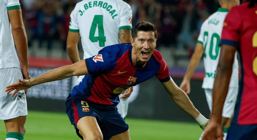 La Liga – Lewandowski góljával nyert a Barcelona