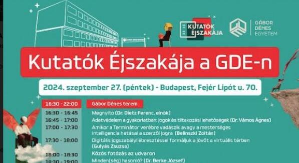 Kutatók Éjszakája a Gábor Dénes Egyetemen