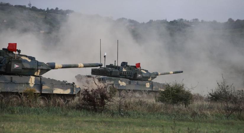 Három napon át lőttek a magyar Leopard 2-esek