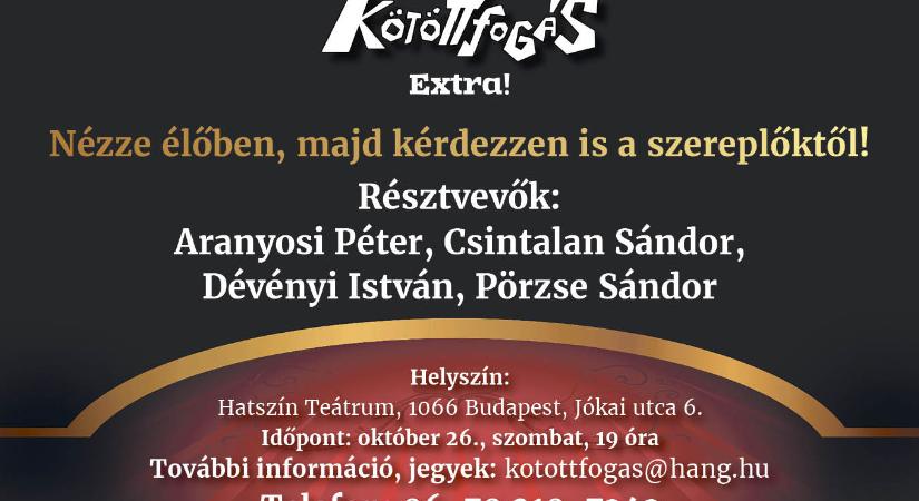 Jelentkezzen az októberi Kötöttfogás Extrára!