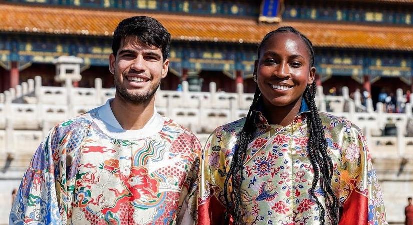 Alcaraz és Coco Gauff Kínában egymásra talált, majd a spanyol kiakadt