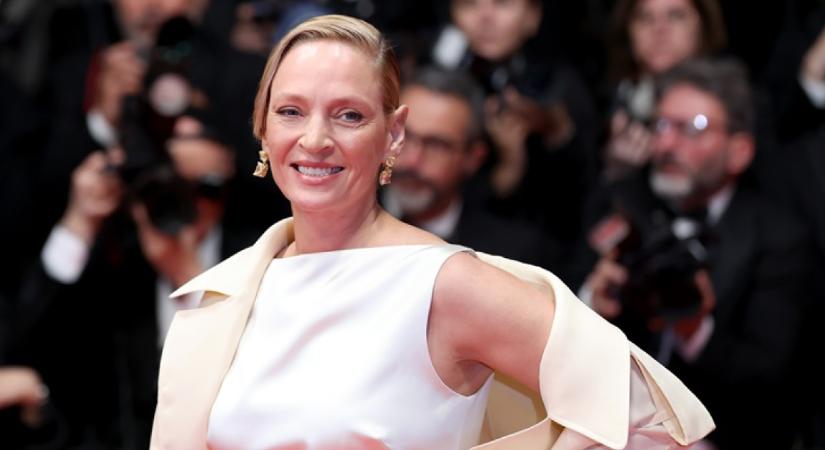 Budapesti edzőteremben villantott izmokat Uma Thurman