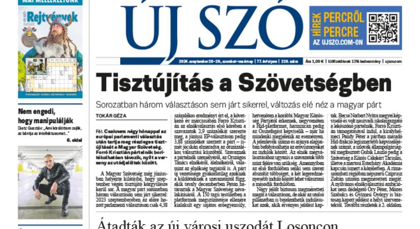 Miről ír a szombati Új Szó?