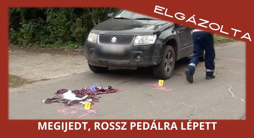 Rossz pedálra lépett, ezért gázolta el a biciklist