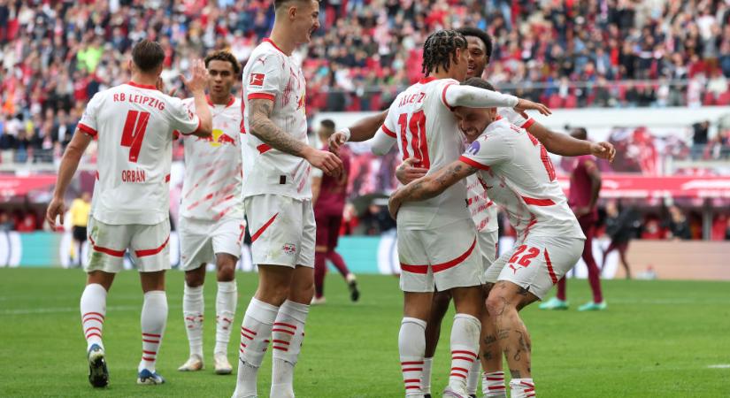 Bundesliga: kiütéses győzelmet aratott az Augsburg ellen a RB Leipzig – videóval