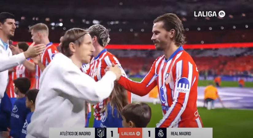 Atletico Madrid – Real Madrid 1-1 videós összefoglaló