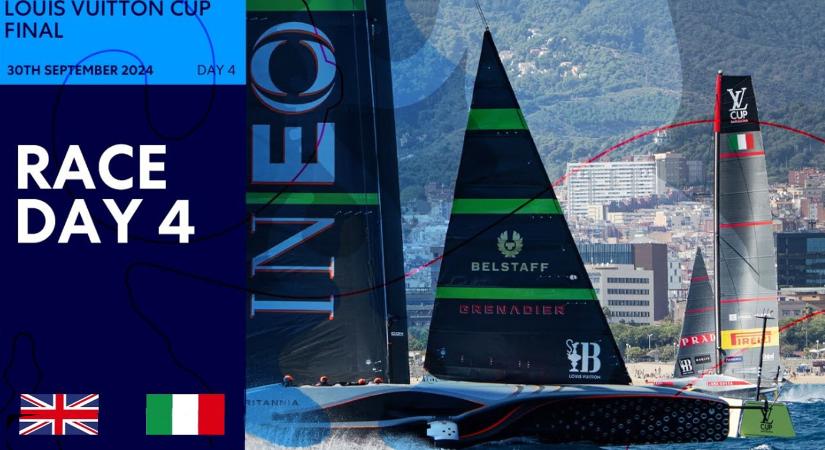 37. America’s Cup – Louis Vuitton Kupa döntő – Még mindig döntetlen – Élő közvetítés a 4. versenynapról