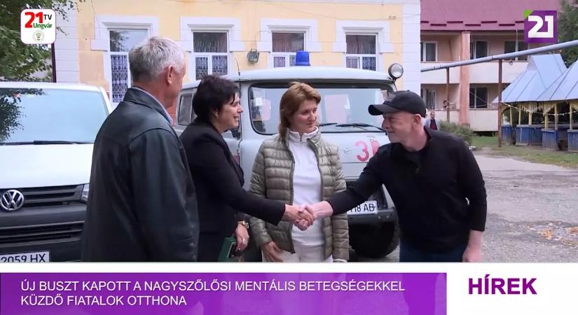 Új buszt kapott a Nagyszőlősi Mentális Betegségekkel Küzdő Fiatalok Otthona (videó)