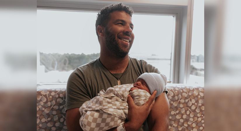 Megszületett Bubba Wallace első gyermeke