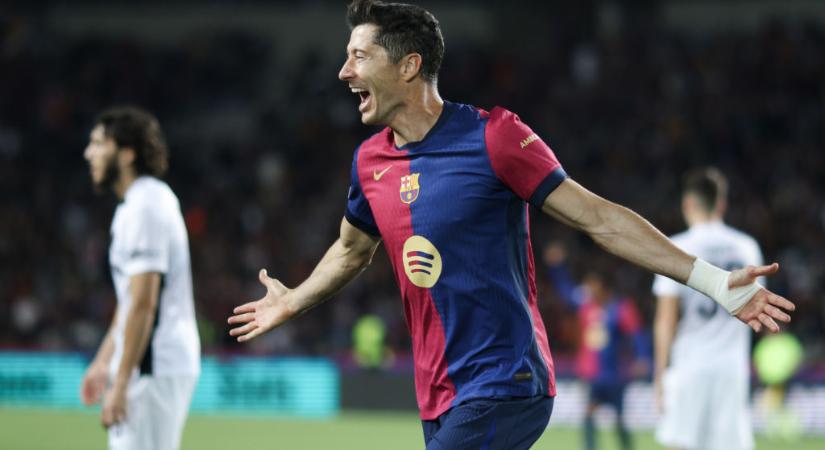 Barca: Lewandowski Lionel Messi nyomdokain a Bajnokok Ligájában! – képpel