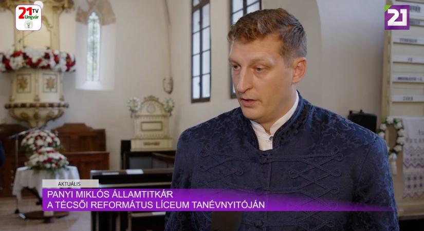 Aktuális (2024.10.03) - Panyi Miklós államtitkár a Técsői Református Líceum tanévnyitóján (videó)