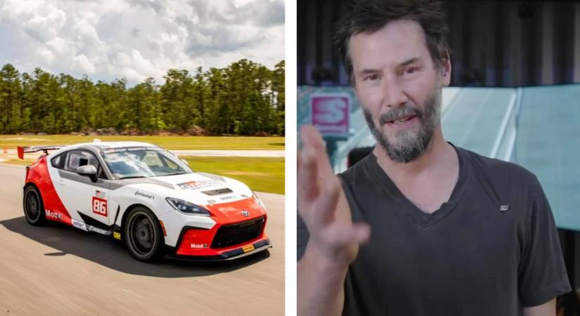 Keanu Reeves is rajthoz áll a Toyota GR Cupban