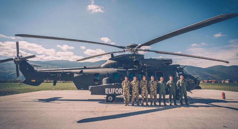 „Szolnoki” helikopterváltás történt az EU bosznia-hercegovinai missziónál