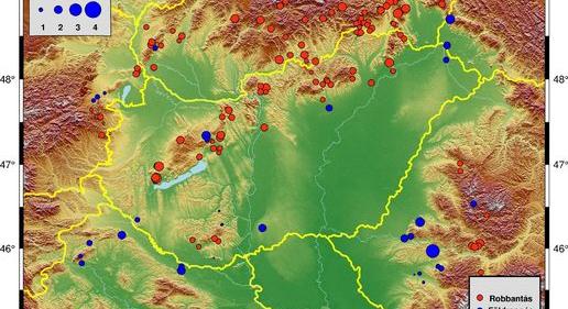 160 földmozgást regisztráltak szeptemberben a Kárpát-medencében