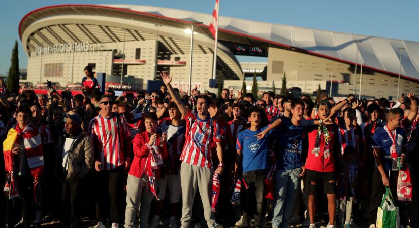 Az Atlético Madrid örökre kitilt két szurkolót a madridi derbin történt rendbontás miatt