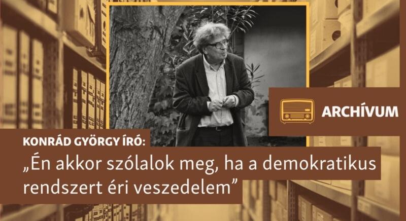 Gondolkodva válaszolni a rendszer eresztékeinek lazítására – archív beszélgetés Konrád György íróval