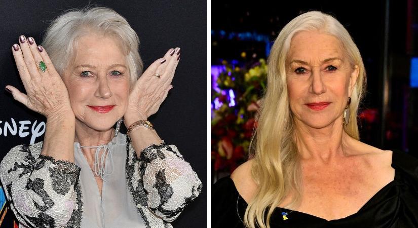 A 79 éves Helen Mirren visszautasítja azt az elképzelést, hogy az idősebb nőknek nem áll jól a hosszú haj