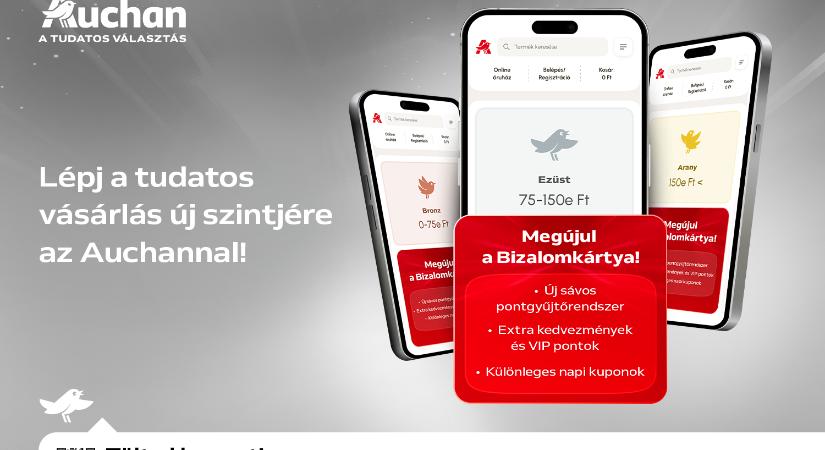 10 év után megújul az Auchan hűségprogramja, a Bizalomprogram