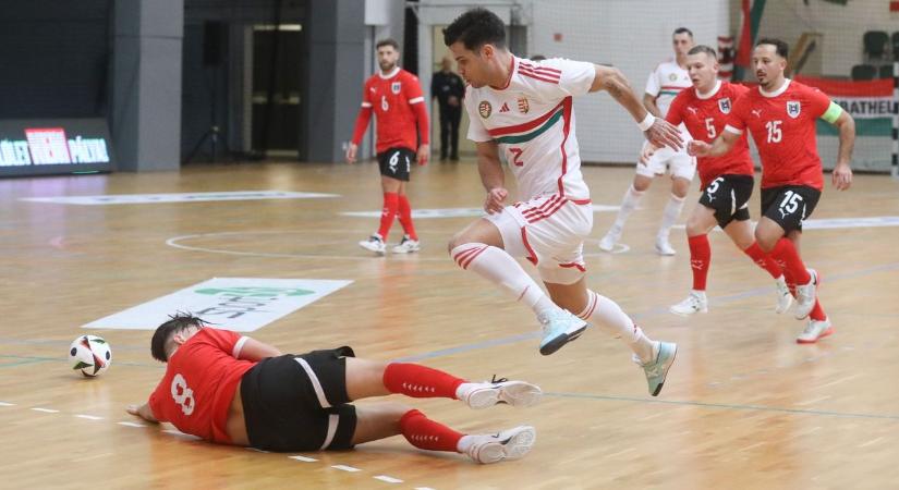 Futsal: Ezúttal "csak" hat magyar gól az osztrák válogatottal szemben