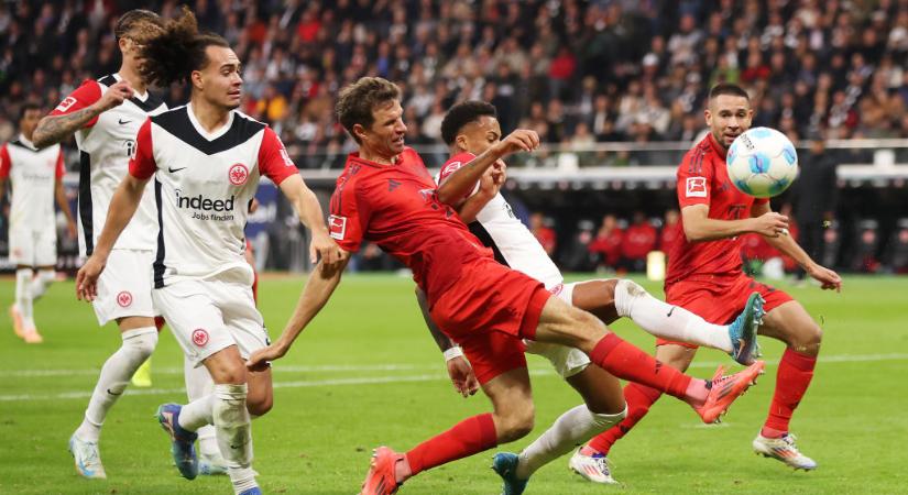 Bundesliga: hatgólos mérkőzésen játszott döntetlent Frankfurtban a Bayern München! – videóval